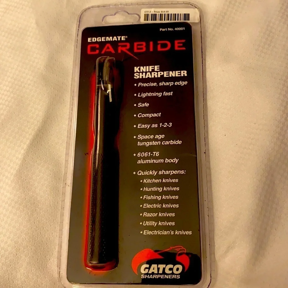 Carbide Knife Sharpener Kitchen Household Compact Traveling Fishing